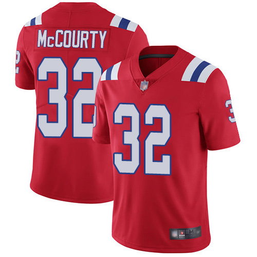 New England Patriots Football #32 Vapor Limited Red Men Devin McCourty Alternate NFL Jersey->new england patriots->NFL Jersey